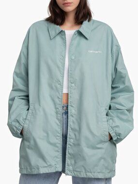 Carhartt WIP Script Coach Jacket Soft Aloe Green